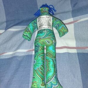 Colorful Paisley Fabric Dammit Doll